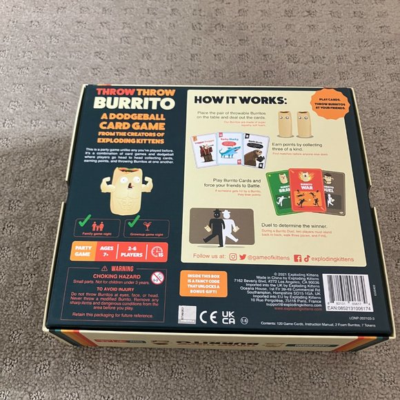 Throw Throw Burrito board game - like new - Picture 2 of 4